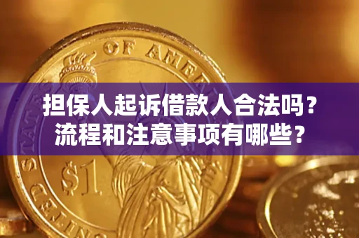 济南担保人起诉借款人合法吗？流程和注意事项有哪些？