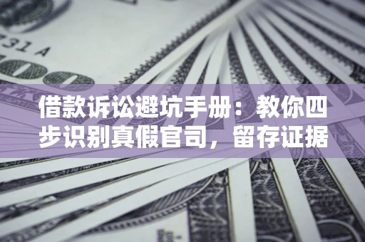 济南借款诉讼避坑手册：教你四步识别真假官司，留存证据不踩雷