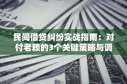 济南民间借贷纠纷实战指南：对付老赖的3个关键策略与调解盲区解析