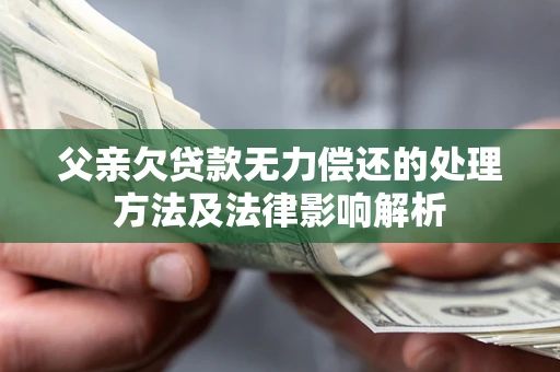 济南父亲欠贷款无力偿还的处理方法及法律影响解析